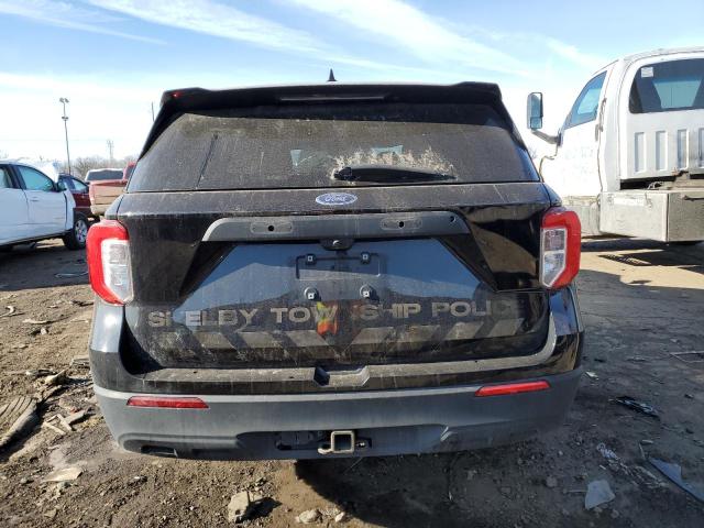 1FM5K8AC6MNA15758 - 2021 FORD EXPLORER POLICE INTERCEPTOR BLACK photo 6