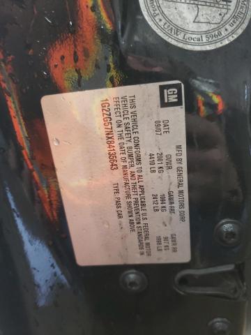 1G2ZG57NX84135643 - 2008 PONTIAC G6 BASE BLACK photo 12