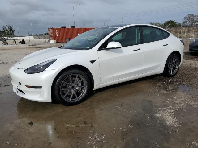 5YJ3E1EA5NF186679 - 2022 TESLA MODEL 3 WHITE photo 1