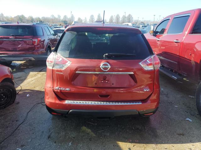 5N1AT2MT5GC801068 - 2016 NISSAN ROGUE S RED photo 6