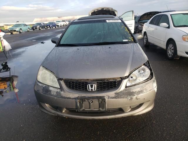 1HGEM229X5L060893 - 2005 HONDA CIVIC EX GRAY photo 5