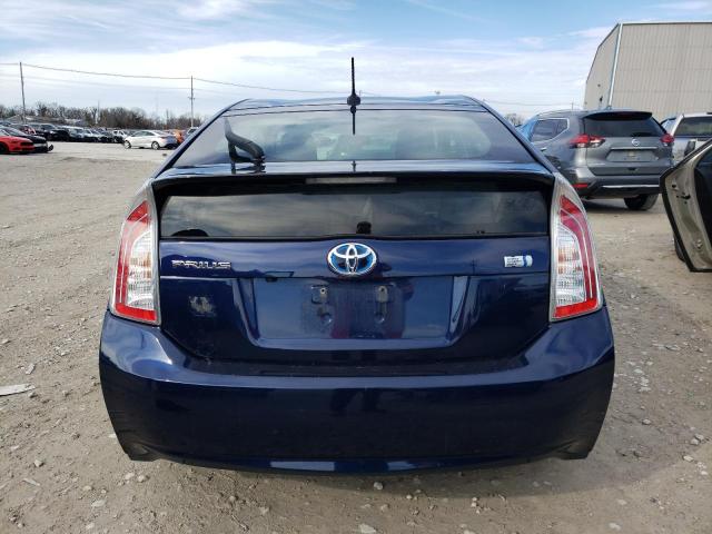 JTDKN3DU5C1607227 - 2012 TOYOTA PRIUS BLUE photo 6