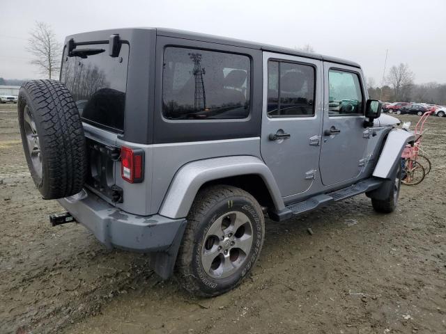 1C4BJWEG3GL125016 - 2016 JEEP WRANGLER U SAHARA SILVER photo 3