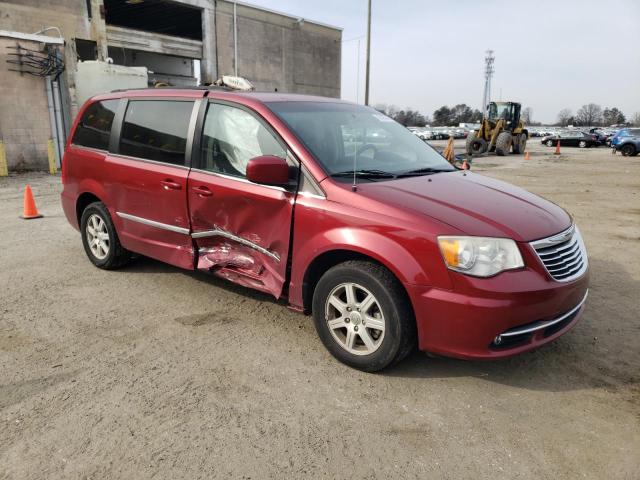 2C4RC1CGXCR181308 - 2012 CHRYSLER TOWN & COU TOURING L RED photo 4