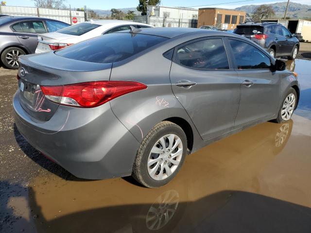 5NPDH4AEXDH201506 - 2013 HYUNDAI ELANTRA GLS GRAY photo 3