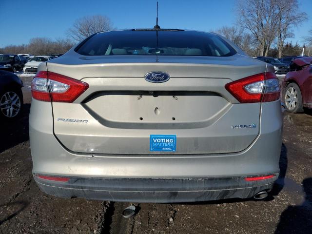 3FA6P0UU5FR194137 - 2015 FORD FUSION S HYBRID SILVER photo 6