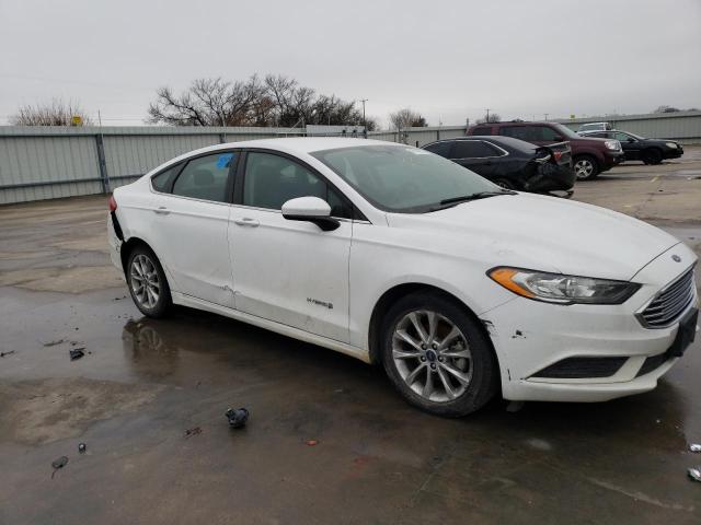 3FA6P0LU2HR386040 - 2017 FORD FUSION SE HYBRID WHITE photo 4