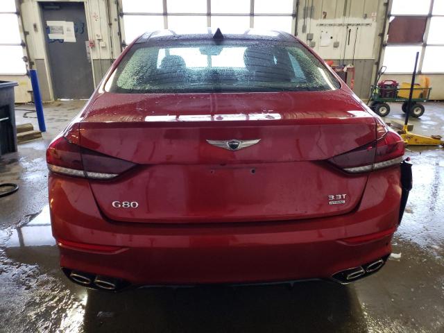 KMTFN4JB4KU307056 - 2019 GENESIS G80 BASE RED photo 6