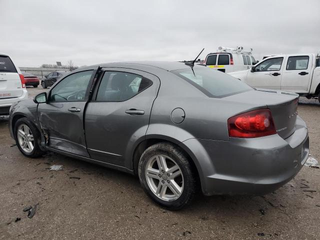 1C3CDZCB9CN206559 - 2012 DODGE AVENGER SXT GRAY photo 2