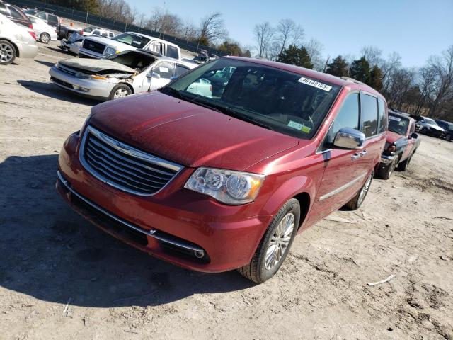 2C4RC1CG5DR803265 - 2013 CHRYSLER TOWN & COU TOURING L RED photo 1