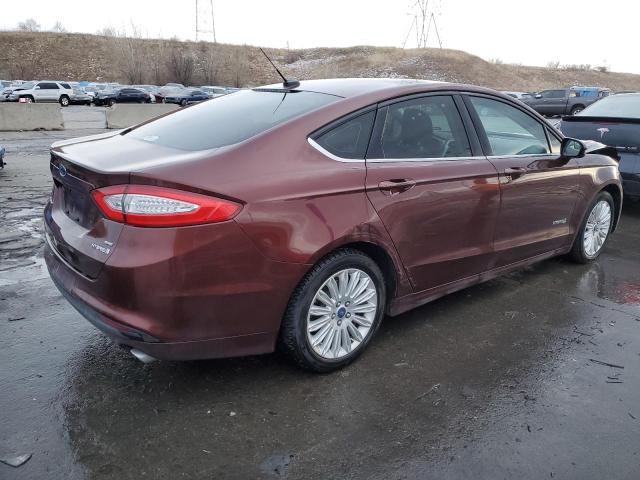 3FA6P0LU5FR136479 - 2015 FORD FUSION SE HYBRID BURGUNDY photo 3