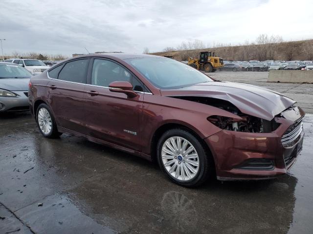 3FA6P0LU5FR136479 - 2015 FORD FUSION SE HYBRID BURGUNDY photo 4