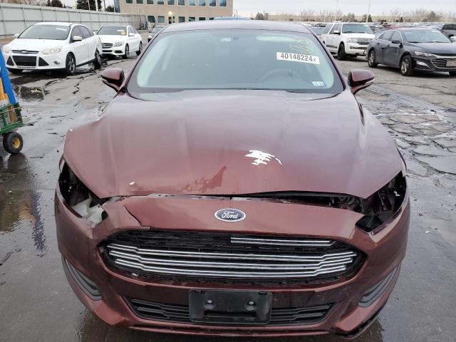 3FA6P0LU5FR136479 - 2015 FORD FUSION SE HYBRID BURGUNDY photo 5