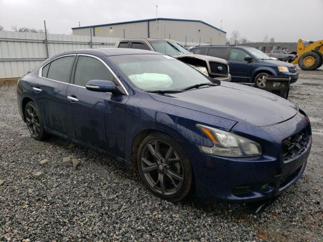 1N4AA5AP7EC499157 - 2014 NISSAN MAXIMA S BLUE photo 4