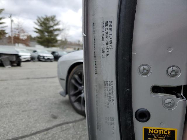 2C3CDZFJ5MH677184 - 2021 DODGE CHALLENGER R/T SCAT PACK SILVER photo 12