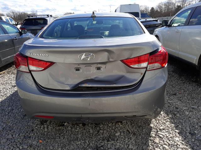 KMHDH4AE7BU149847 - 2011 HYUNDAI ELANTRA GLS GRAY photo 6