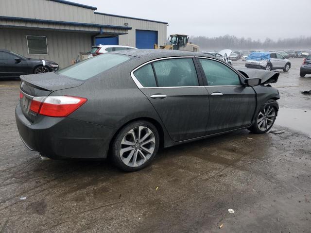 1HGCR2F53EA019601 - 2014 HONDA ACCORD SPORT GRAY photo 3