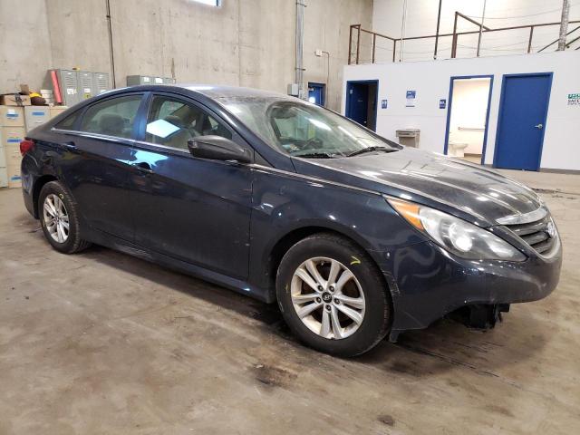 5NPEB4AC2EH881049 - 2014 HYUNDAI SONATA GLS BLUE photo 4