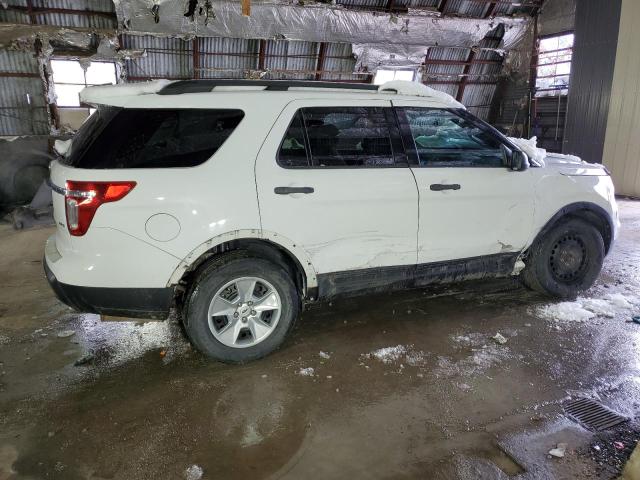 1FM5K8B86DGB91384 - 2013 FORD EXPLORER WHITE photo 3