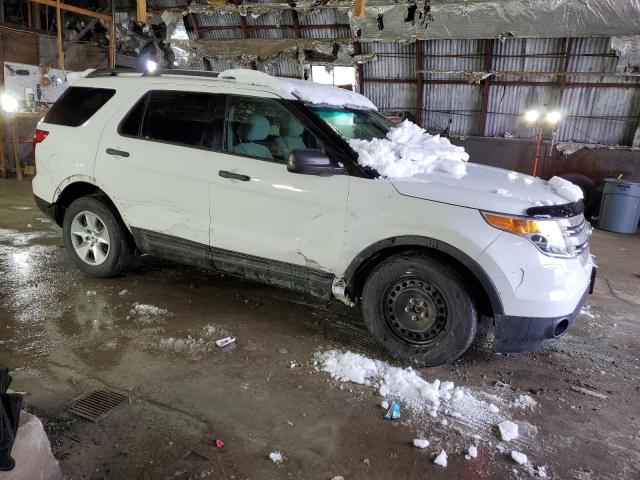 1FM5K8B86DGB91384 - 2013 FORD EXPLORER WHITE photo 4