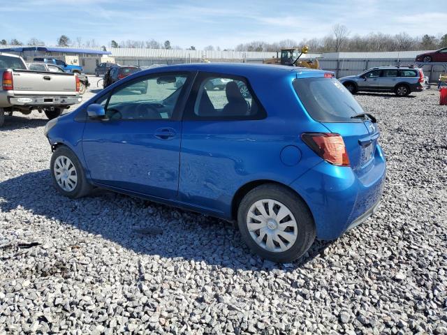 VNKJTUD35FA026448 - 2015 TOYOTA YARIS BLUE photo 2