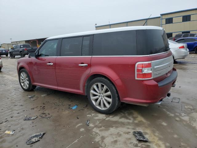 2FMGK5D81HBA14176 - 2017 FORD FLEX LIMITED RED photo 2