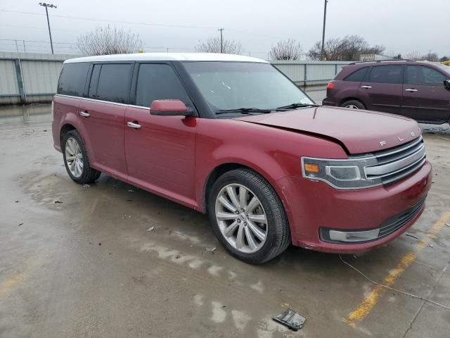 2FMGK5D81HBA14176 - 2017 FORD FLEX LIMITED RED photo 4