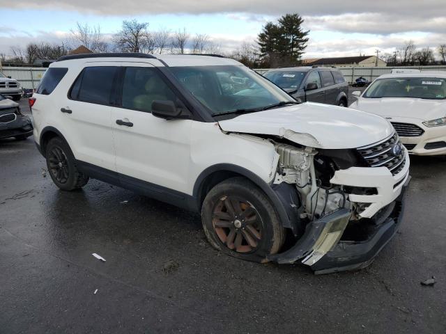 1FM5K8B88GGA31821 - 2016 FORD EXPLORER WHITE photo 4