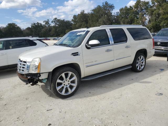 1GYS3HEF2ER186195 - 2014 CADILLAC ESCALADE ESV LUXURY WHITE photo 1