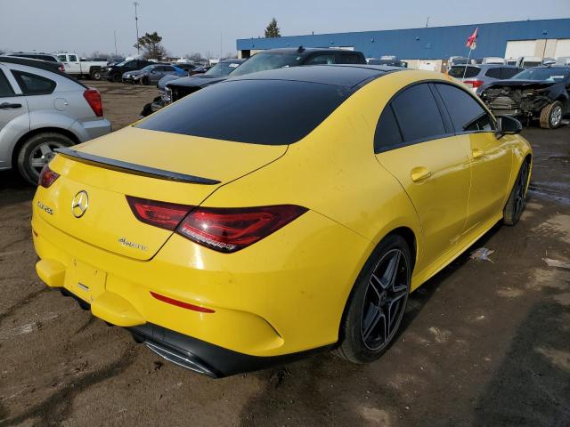 WDD5J4HB7LN070768 - 2020 MERCEDES-BENZ CLA 250 4MATIC YELLOW photo 3