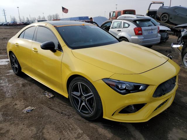 WDD5J4HB7LN070768 - 2020 MERCEDES-BENZ CLA 250 4MATIC YELLOW photo 4