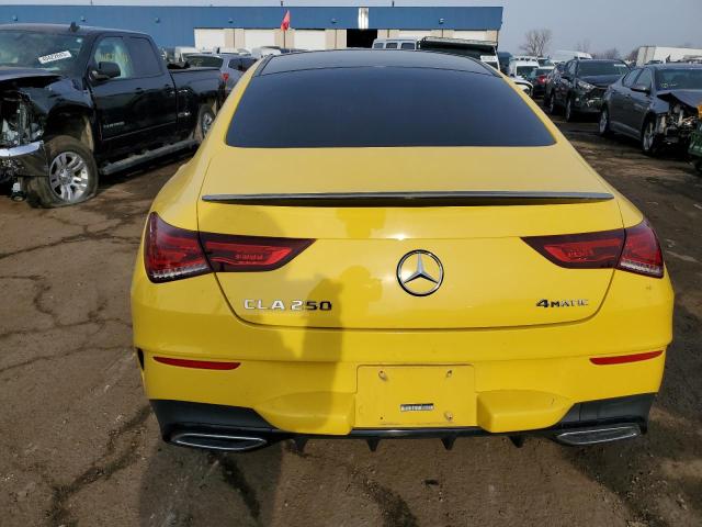 WDD5J4HB7LN070768 - 2020 MERCEDES-BENZ CLA 250 4MATIC YELLOW photo 6