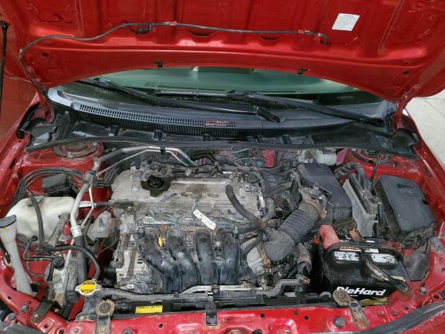 JTDBL40E599069908 - 2009 TOYOTA COROLLA BASE RED photo 11