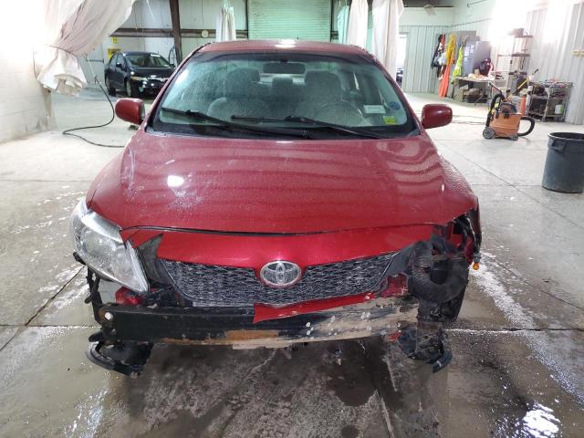 JTDBL40E599069908 - 2009 TOYOTA COROLLA BASE RED photo 5