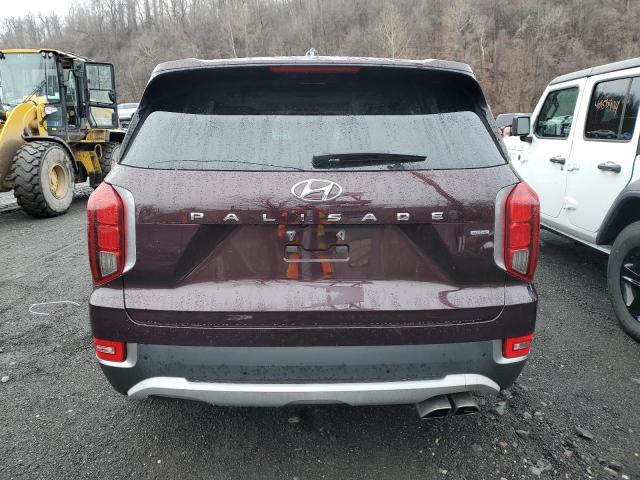 KM8R3DHEXMU173895 - 2021 HYUNDAI PALISADE SEL BURGUNDY photo 6