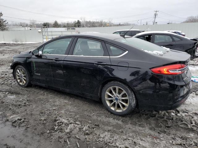 3FA6P0LU1HR122436 - 2017 FORD FUSION SE HYBRID BLACK photo 2