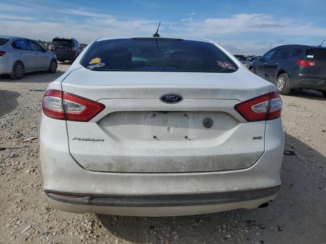 3FA6P0H76DR360831 - 2013 FORD FUSION SE WHITE photo 6