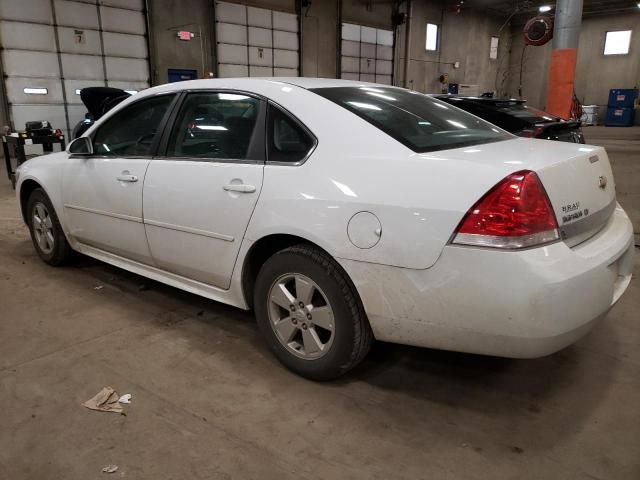 2G1WB5EK3A1224275 - 2010 CHEVROLET IMPALA LT WHITE photo 2