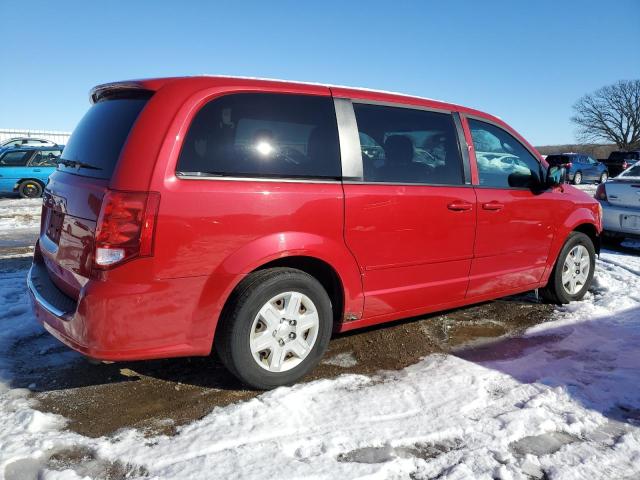 2C4RDGBG8CR407590 - 2012 DODGE GRAND CARA SE RED photo 3