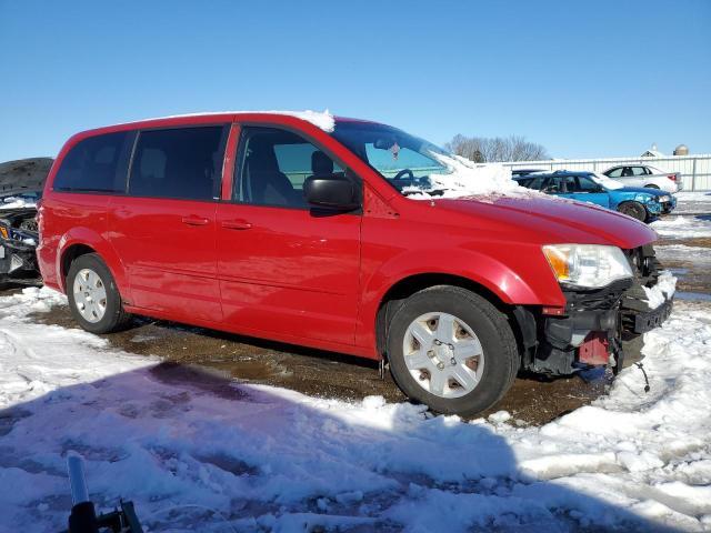 2C4RDGBG8CR407590 - 2012 DODGE GRAND CARA SE RED photo 4