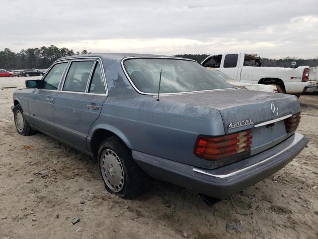 WDBCA35D0GA261672 - 1986 MERCEDES-BENZ 420 SEL BLUE photo 2