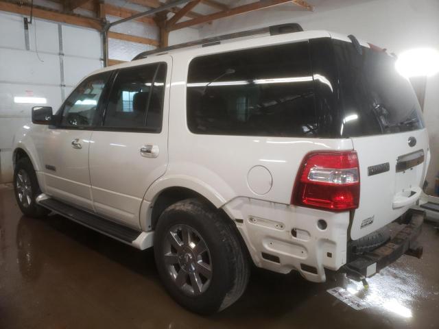 1FMFU19528LA44820 - 2008 FORD EXPEDITION LIMITED WHITE photo 2