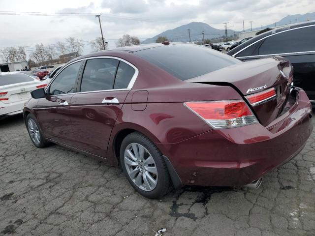 1HGCP3F82CA036876 - 2012 HONDA ACCORD EXL BURGUNDY photo 2