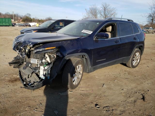 1C4PJMDBXGW211485 - 2016 JEEP CHEROKEE LIMITED BLUE photo 1