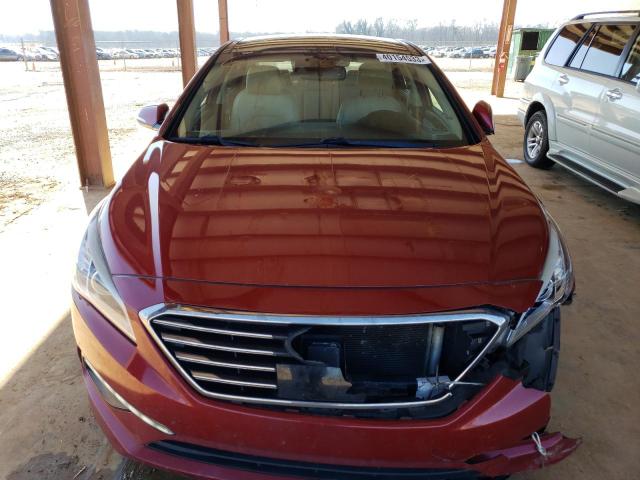 5NPE34AFXFH100075 - 2015 HYUNDAI SONATA SPORT RED photo 5