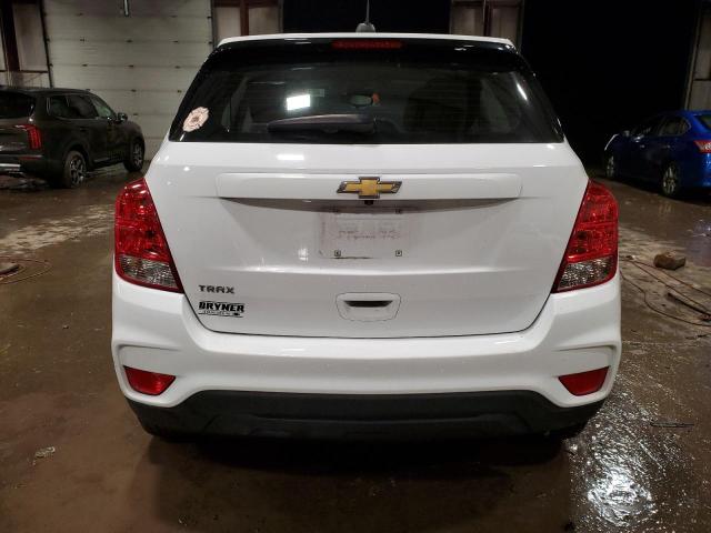 3GNCJKSB0KL160655 - 2019 CHEVROLET TRAX LS WHITE photo 6