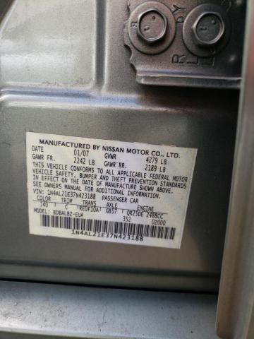 1N4AL21E37N423188 - 2007 NISSAN ALTIMA 2.5 GREEN photo 12