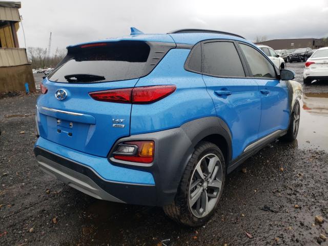 KM8K5CA59LU495426 - 2020 HYUNDAI KONA ULTIMATE BLUE photo 4