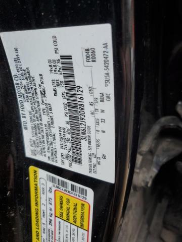 3LN6L2J93DR816129 - 2013 LINCOLN MKZ BLACK photo 12