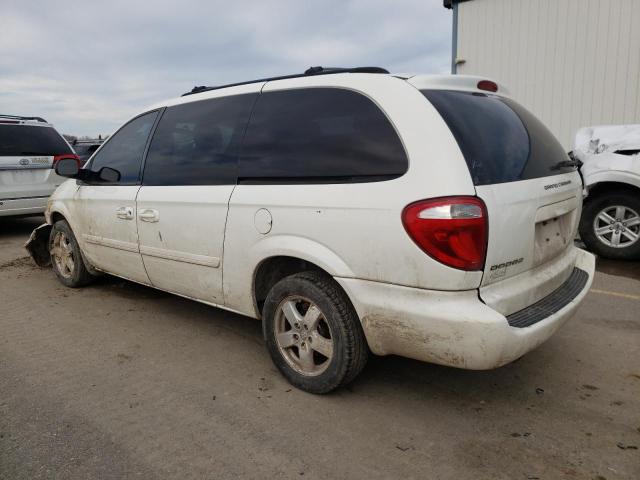 2D4GP44L77R251056 - 2007 DODGE GRAND CARA SXT WHITE photo 2